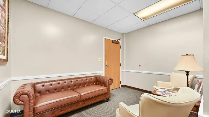 Unit 200 reception and waiting area - professional office space in Naperville, IL