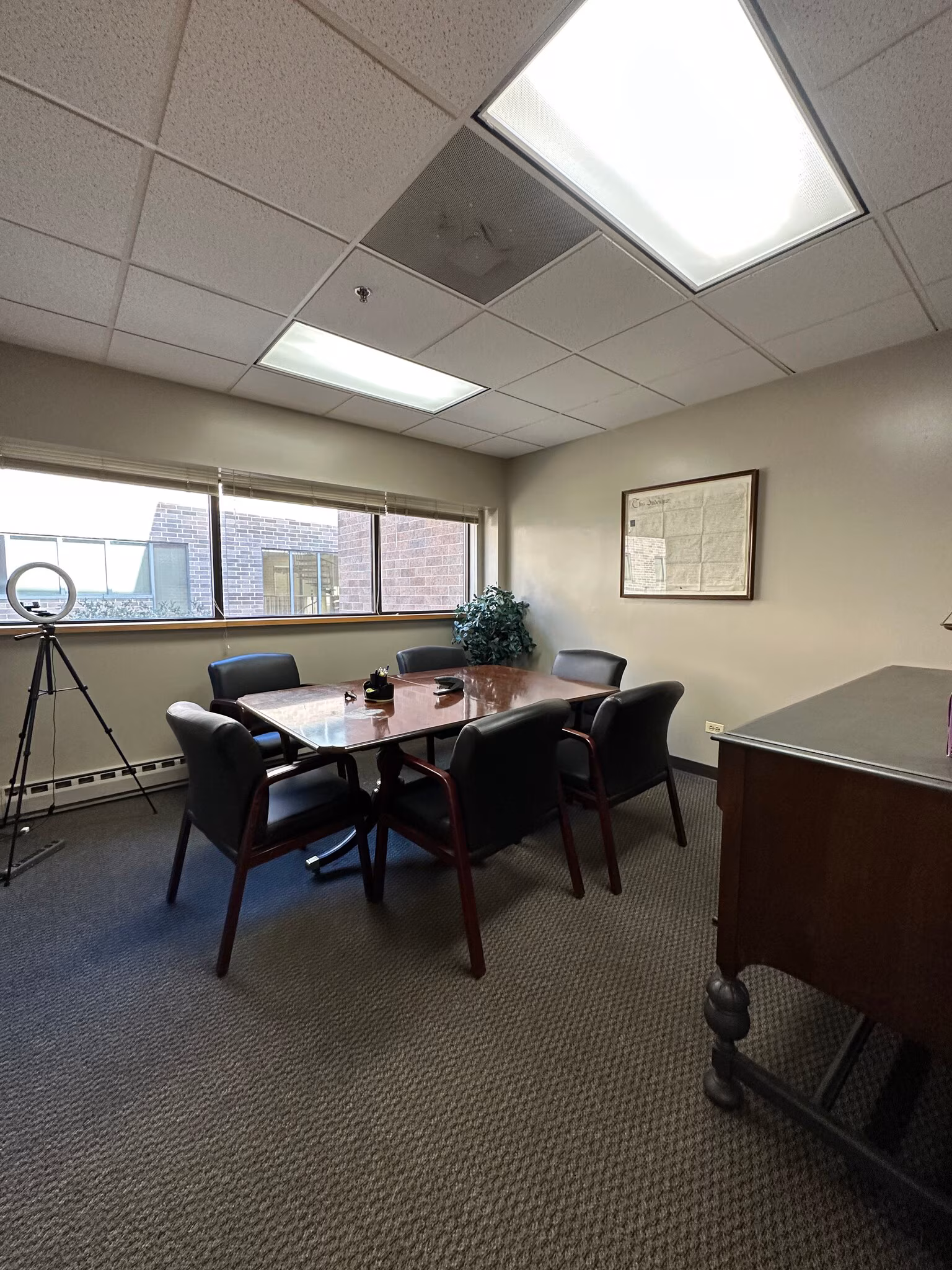Unit 200 second private office at NaperPlace Executive Center, Naperville, IL