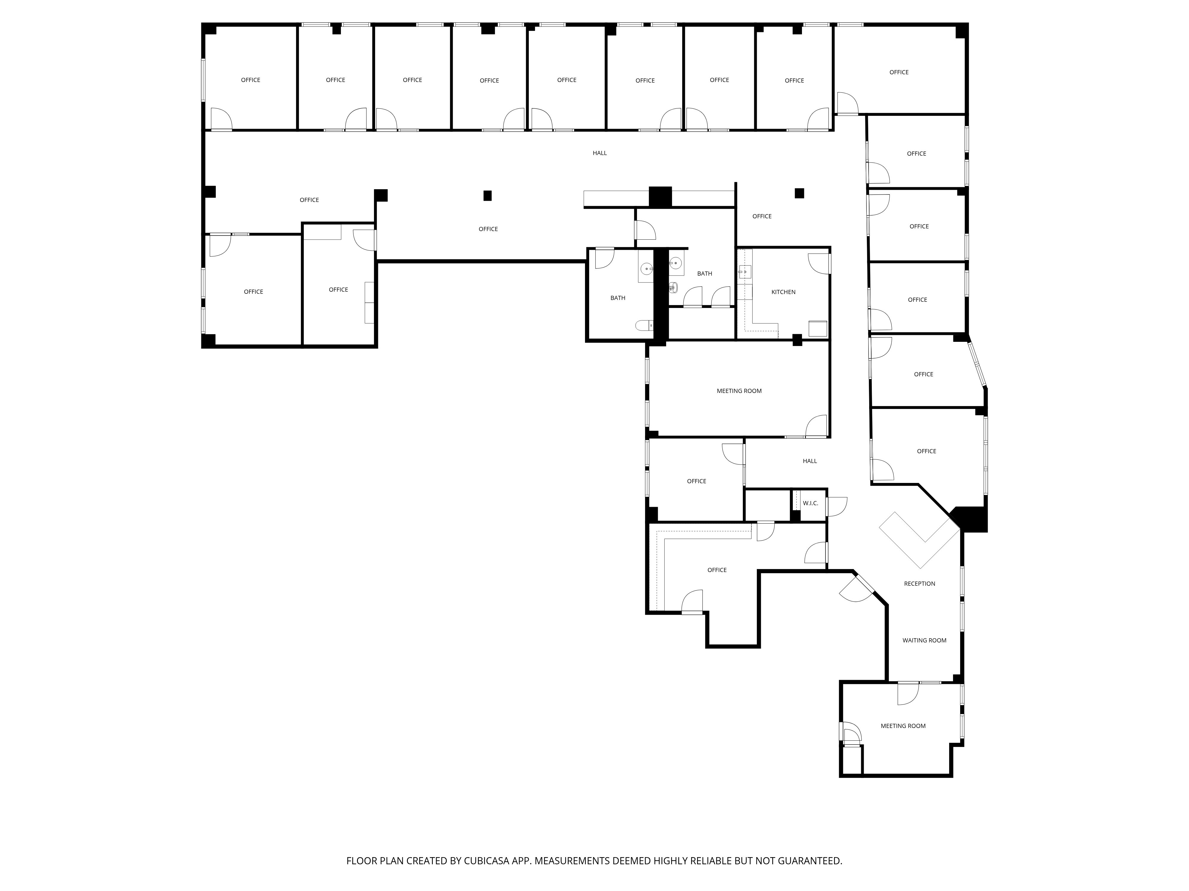 Suite 200 office space detail at St. Charles downtown location