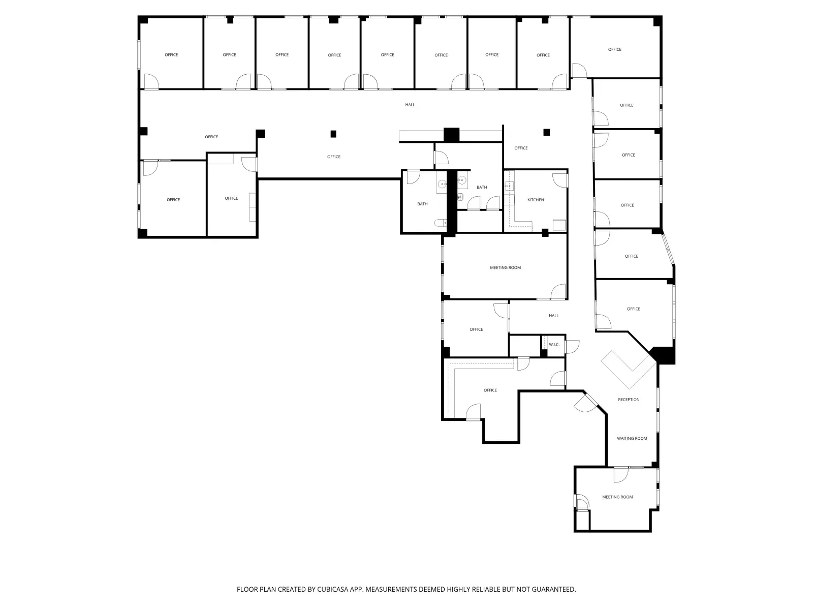 Suite 200 office space detail at St. Charles downtown location