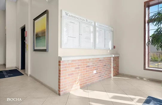 Washington Place building lobby and tenant directory - 123 W. Washington St., Oswego IL